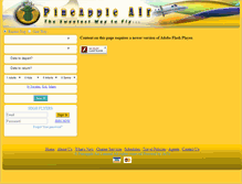 Tablet Screenshot of pineappleair.com